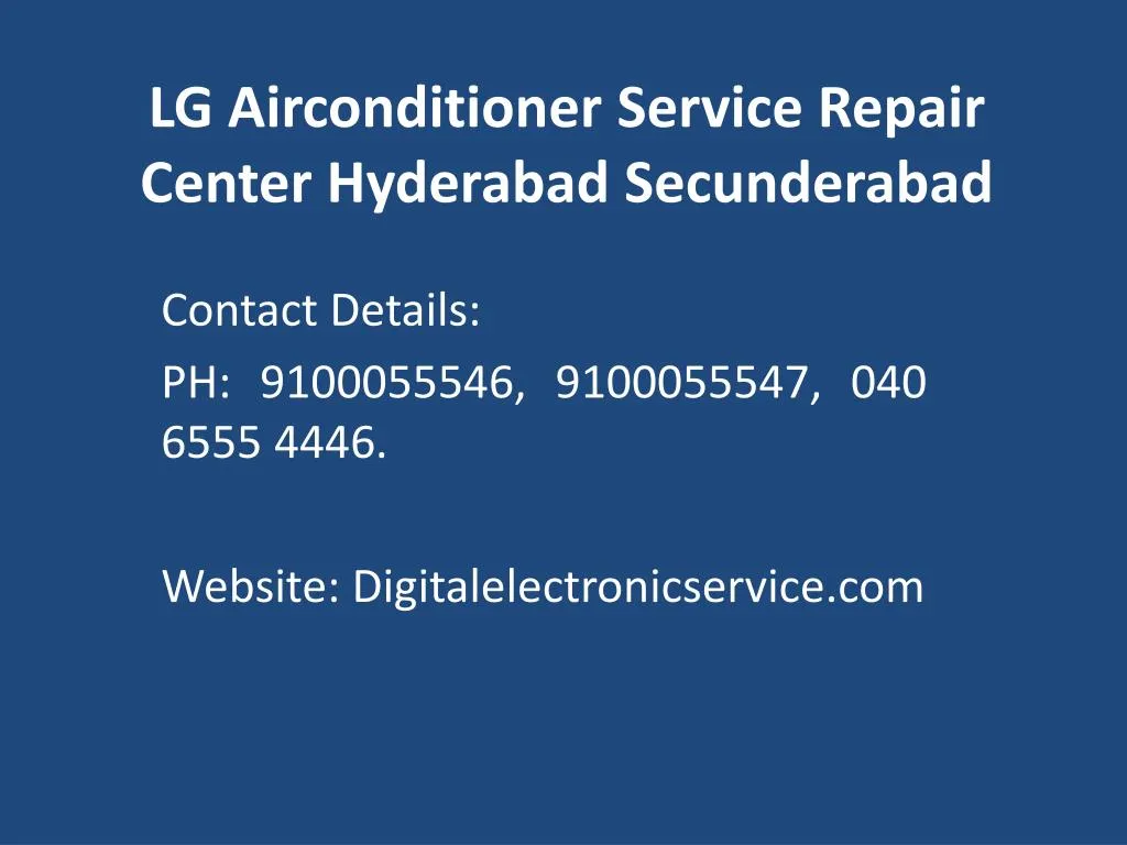 lg airconditioner service repair center hyderabad secunderabad