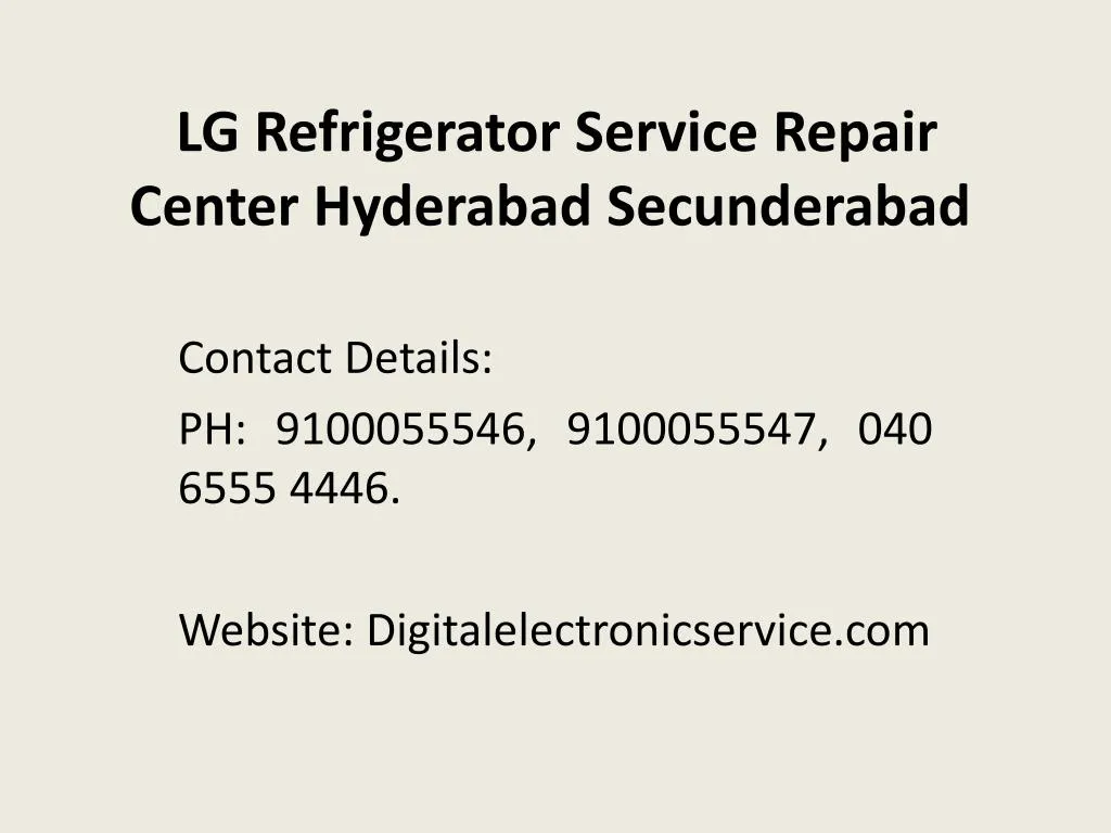 lg refrigerator service repair center hyderabad secunderabad