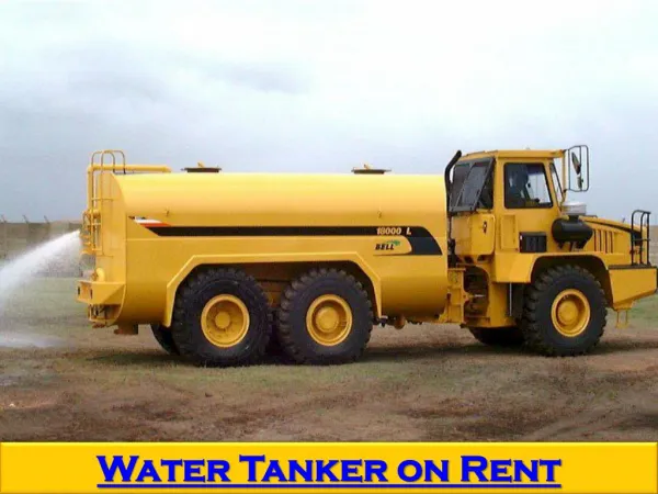 Water Tanker on Rent in Mumbai on daily & monthly basis
