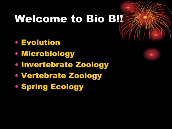Welcome to Bio B