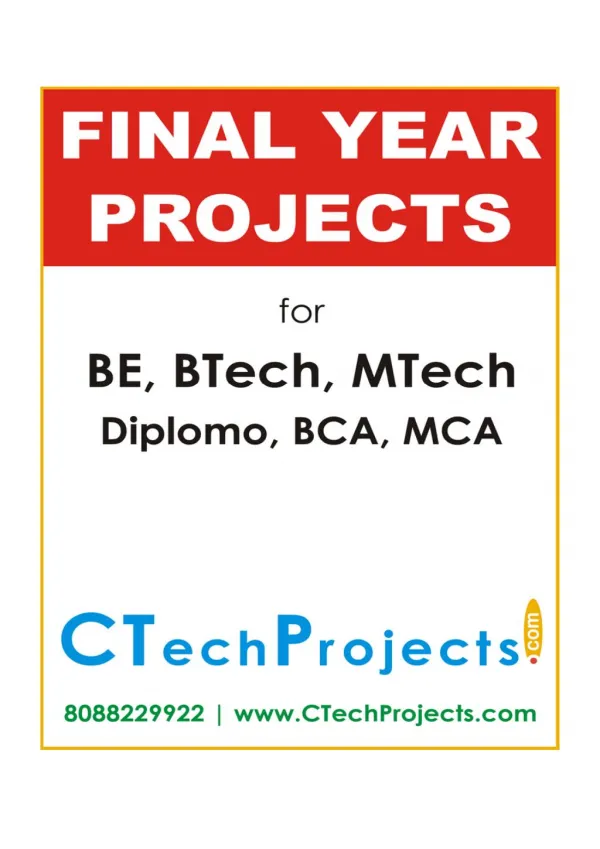 IEEE Final Year Project Titles 2016-17 - Java