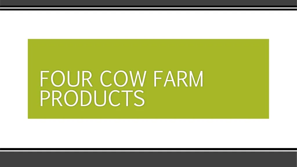 four cow farm products