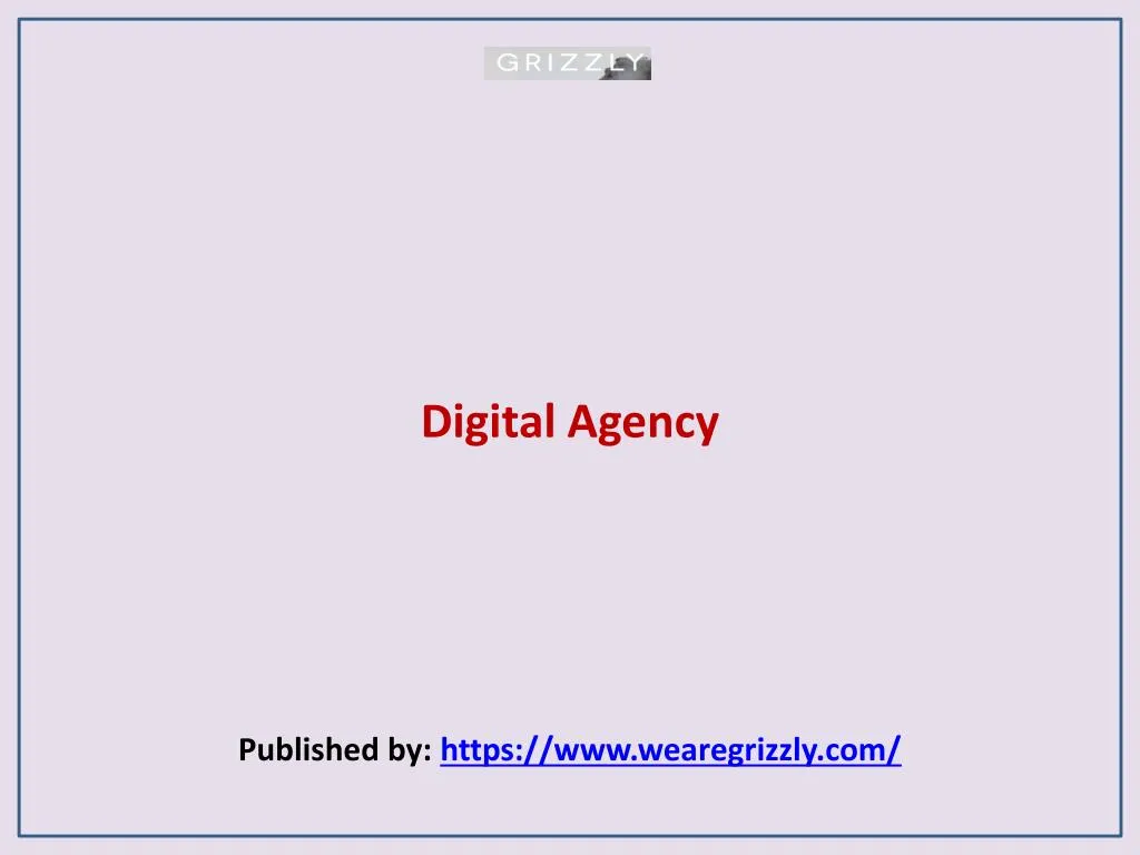 digital agency published by https www wearegrizzly com