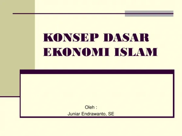 konsep ekonomi islam