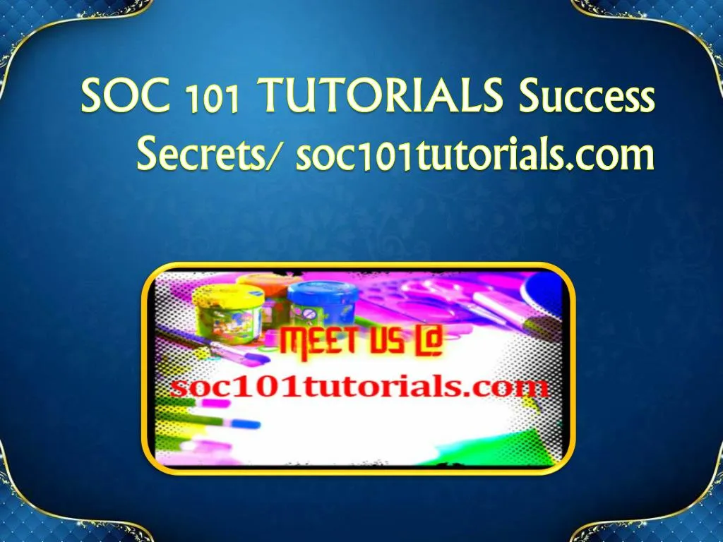 soc 101 tutorials success s ecrets