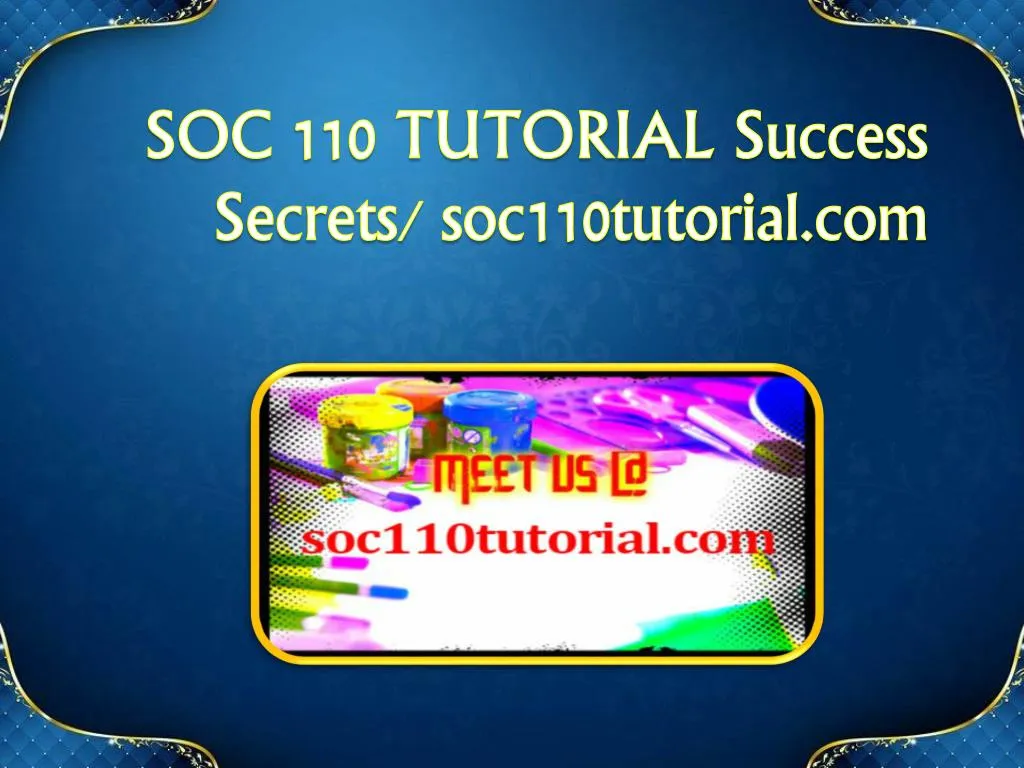 soc 110 tutorial success s ecrets soc110tutorial