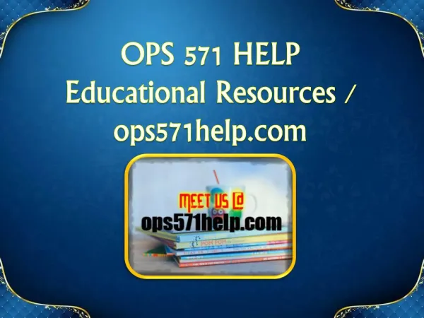 OPS 571 HELP Educational Resources - ops571help.com