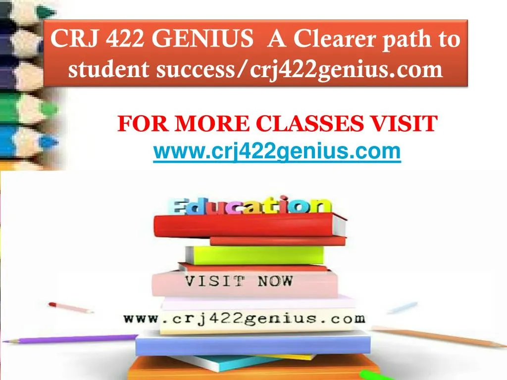 crj 422 genius a clearer path to student success