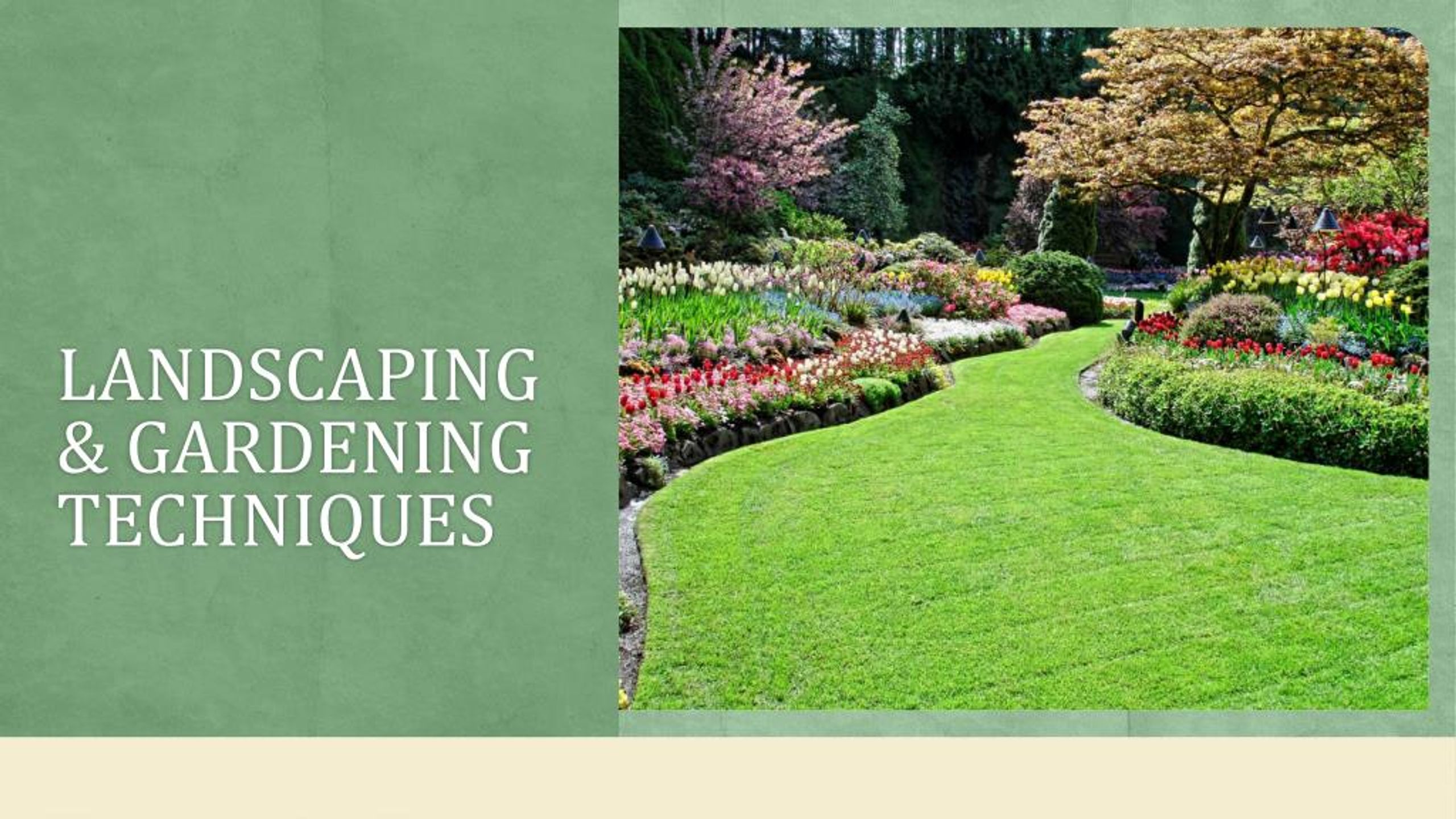 PPT - Landscaping and Gardening Techniques PowerPoint Presentation ...