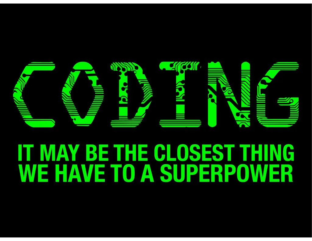 coding it may be the closest thing we have