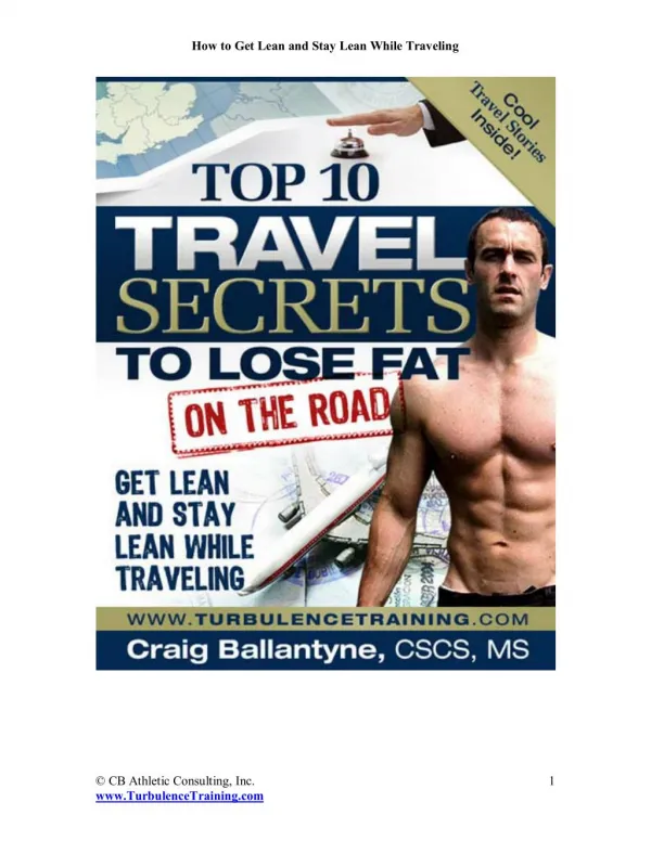 Top 10 Travel Secrets to Lose Fat on the Road