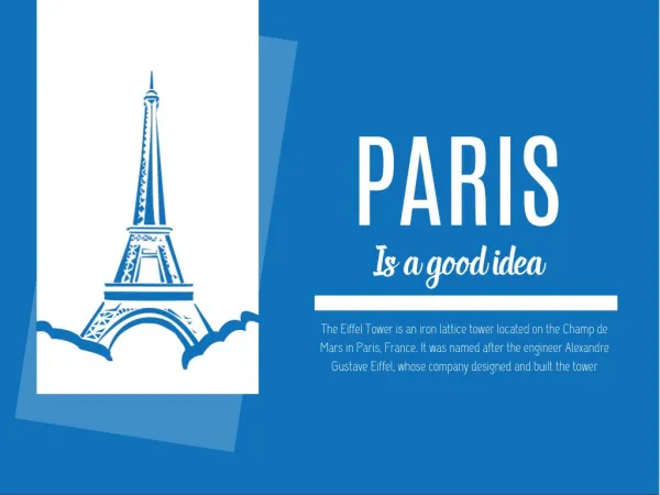 paris is a good idea