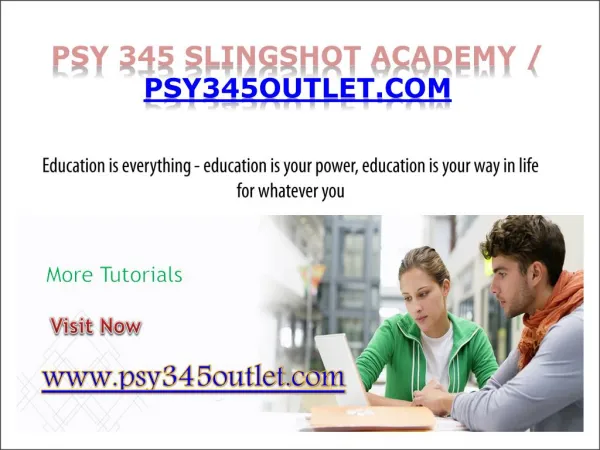 PSY 345 Slingshot Academy / psy345outlet.com