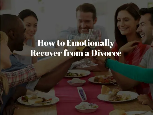 How to Emotionally Recover from a Divorce - Cope Better Therapy