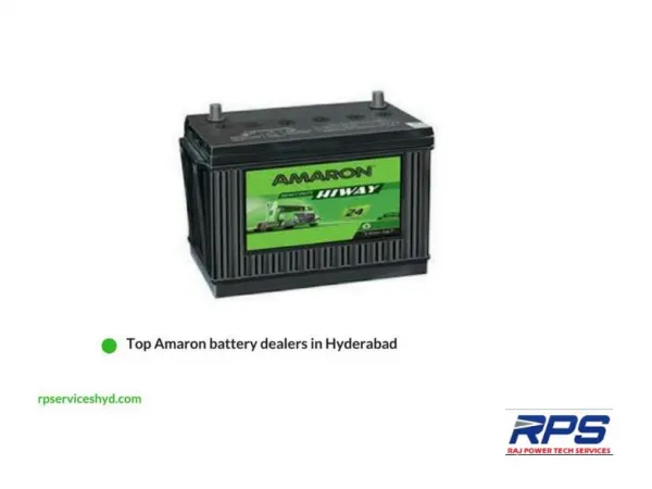 Top Amaron battery dealers in Hyderabad