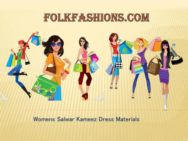 Womens Salwar Kameez Dress Materials Online in India | FolkFashions