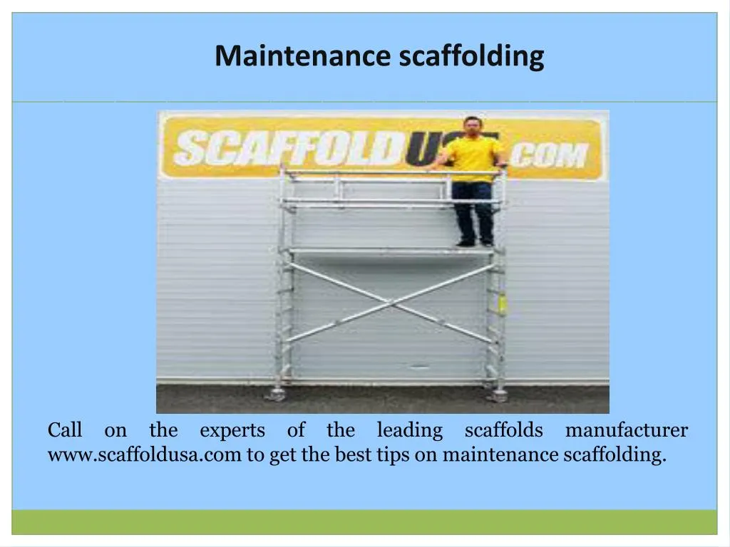 maintenance scaffolding
