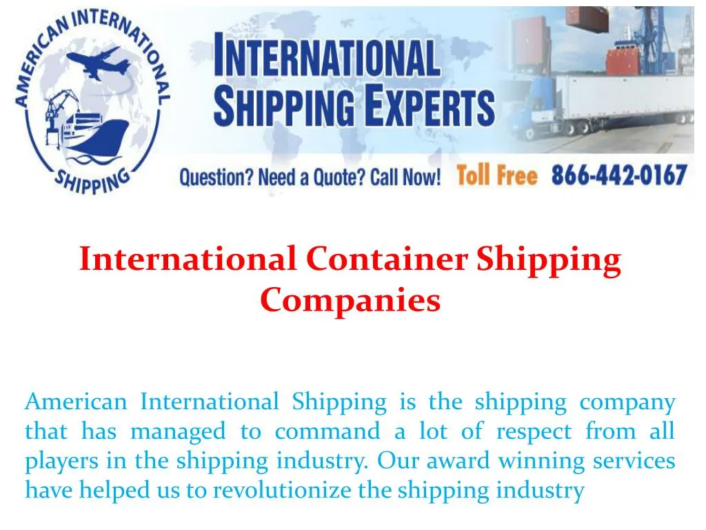 international container shipping companies