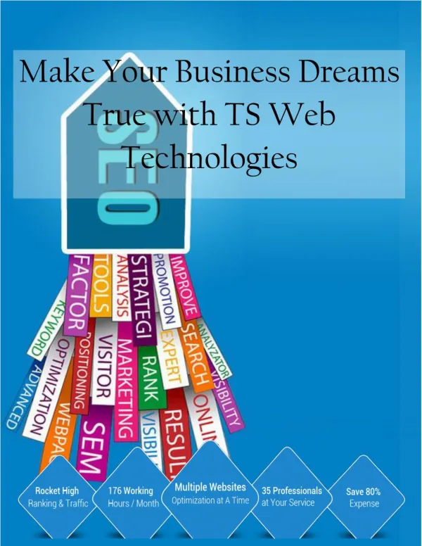 TS Web Technologies- Destination for Your Digital Marketing Dreams