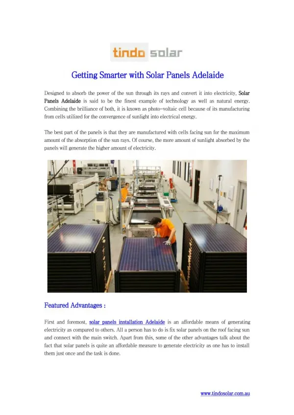 Getting Smarter with Solar Panels Adelaide