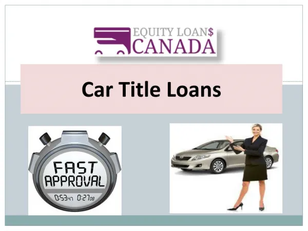 Get a Car Title Loans