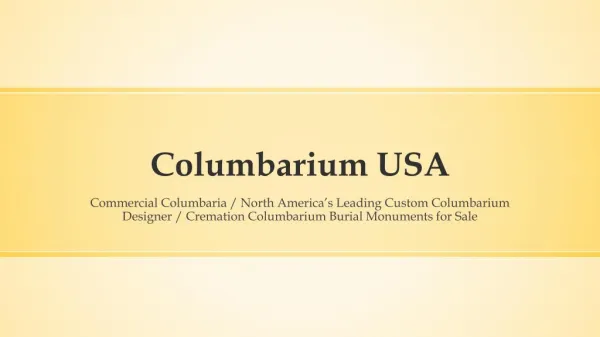 Columbarium USA