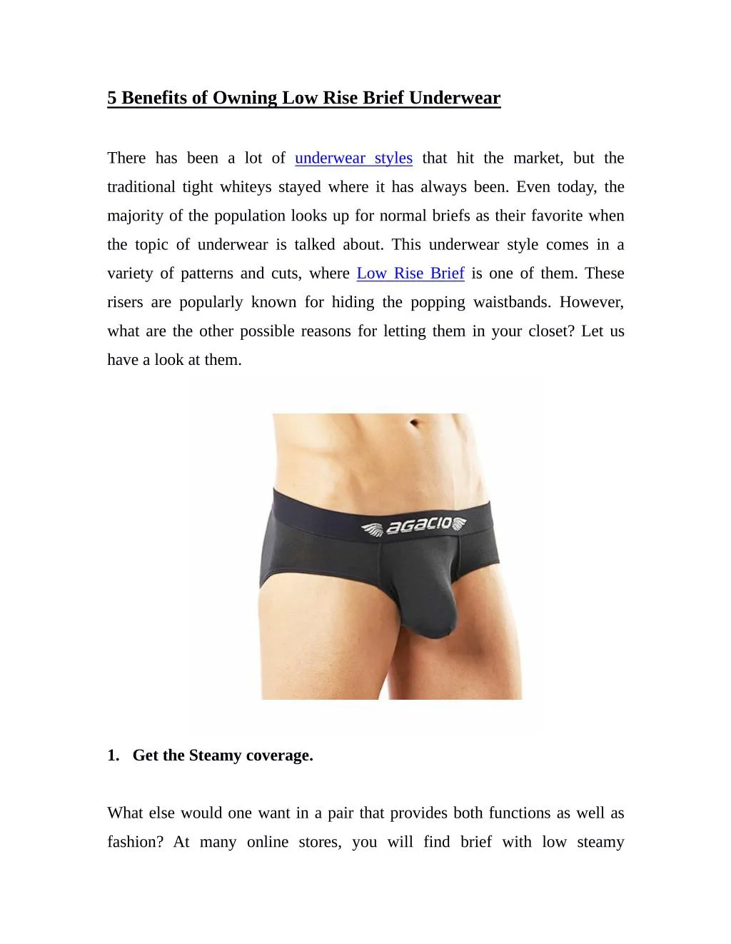 5 benefits of owning low rise brief underwear