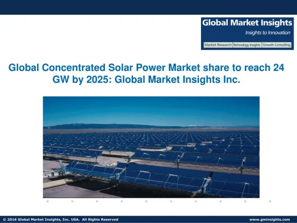 Concentrated Solar Power Market in China to exceed 7 GW by 2025
