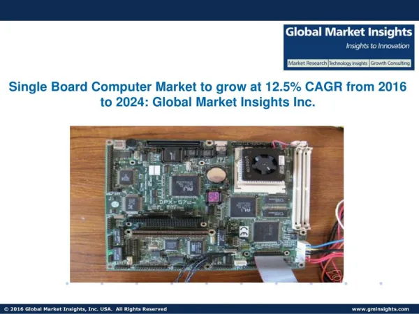 Single Board Computer Market in Customization services segment to grow at CAGR of 12% CAGR up to 2024