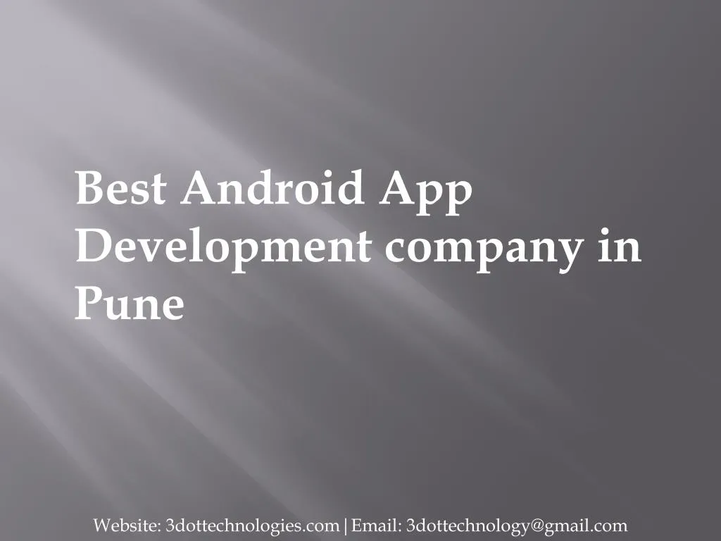 best android app development company in pune