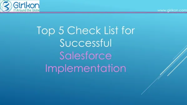 5 Quick and Easy Steps for Successful Salesforce Implementation  
