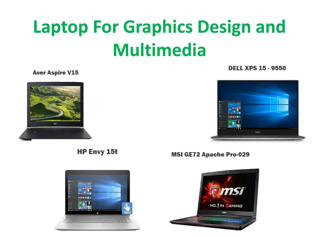 laptop for graphics design and multimedia