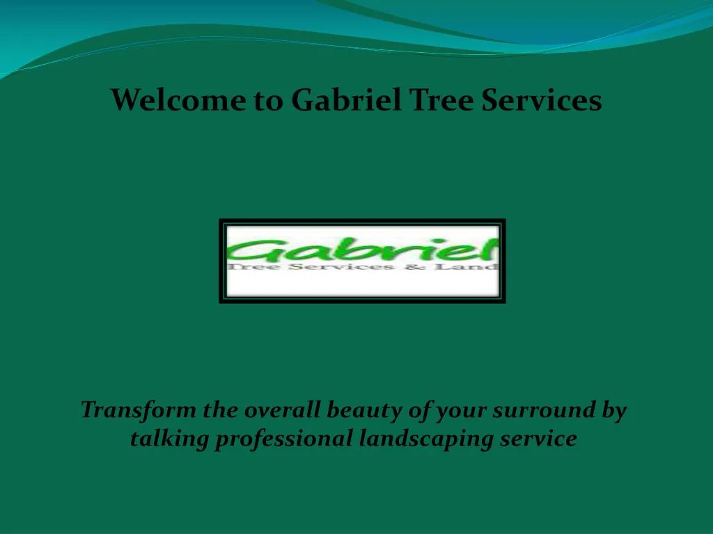 welcome to gabriel tree services