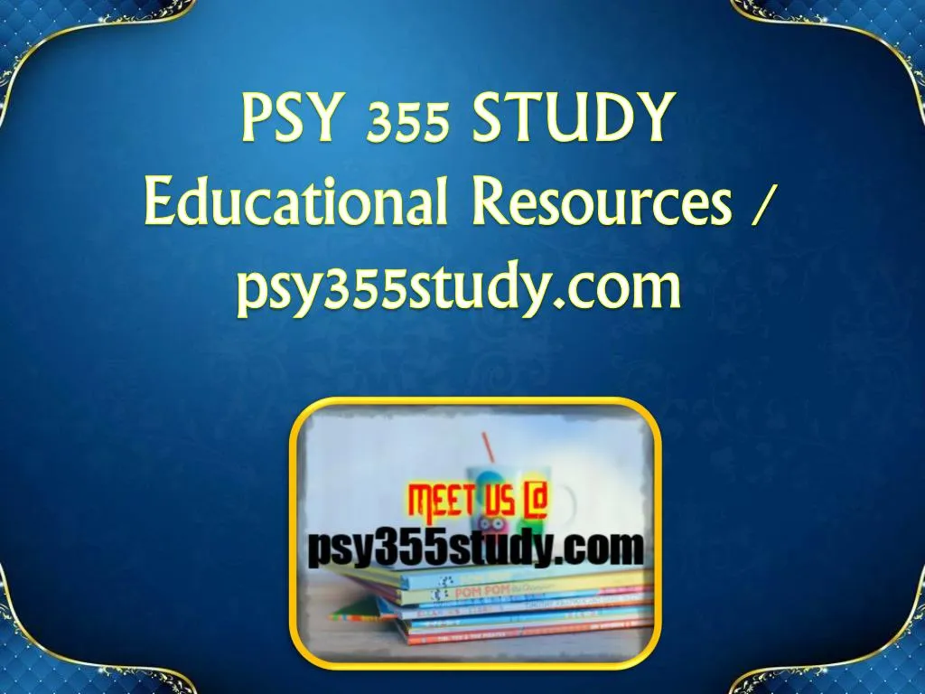 psy 355 study educational resources psy355study