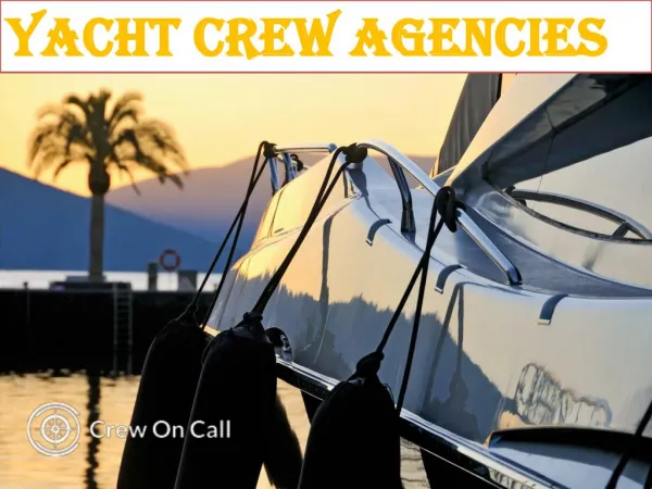 Yacht Crew Agencies | Crewoncall.com