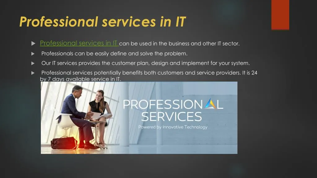 professional services in it