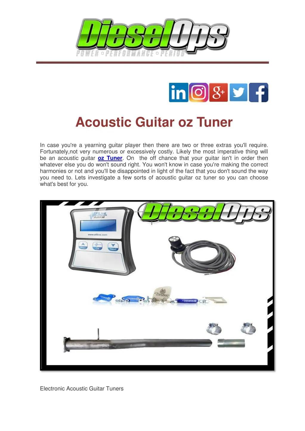 acoustic guitar oz tuner