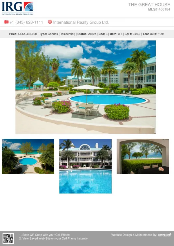 THE GREAT HOUSE - A spectacular ground floor home for sale in Cayman