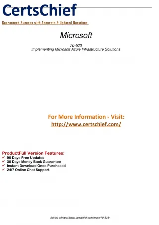 70-533 Certifications Book - slide 1