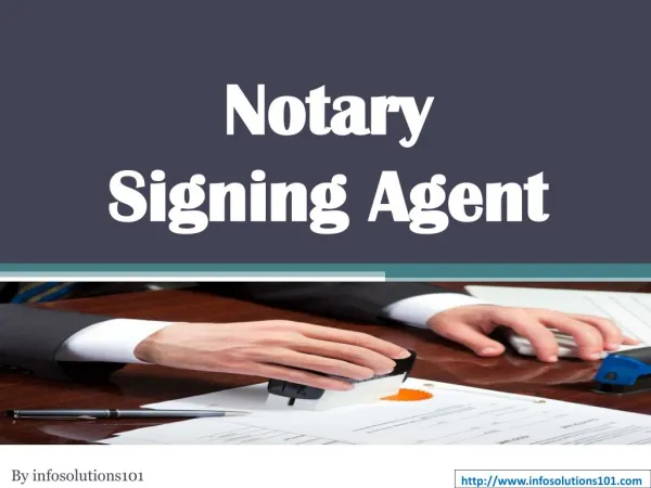 What is Notary Signing Agent