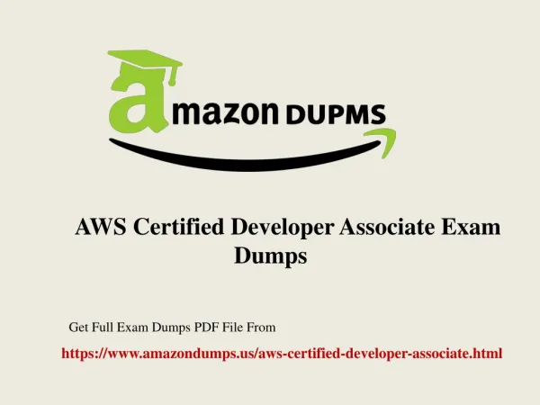 Buy AWS Certified Developer Associate Exam Dumps With 100% Passing Guarantee