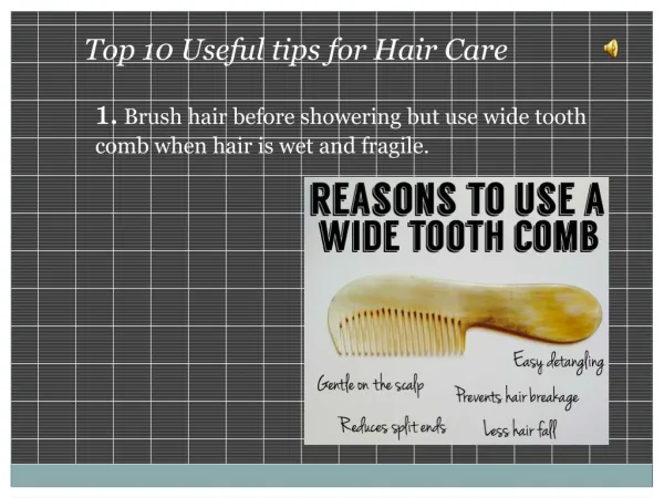 Top 10 hair care tips