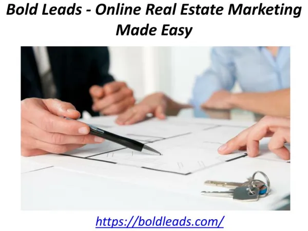 BoldLeads - Online Real Estate Marketing Made Easy