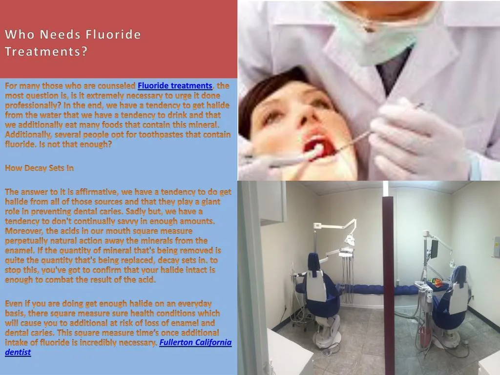 who needs fluoride treatments