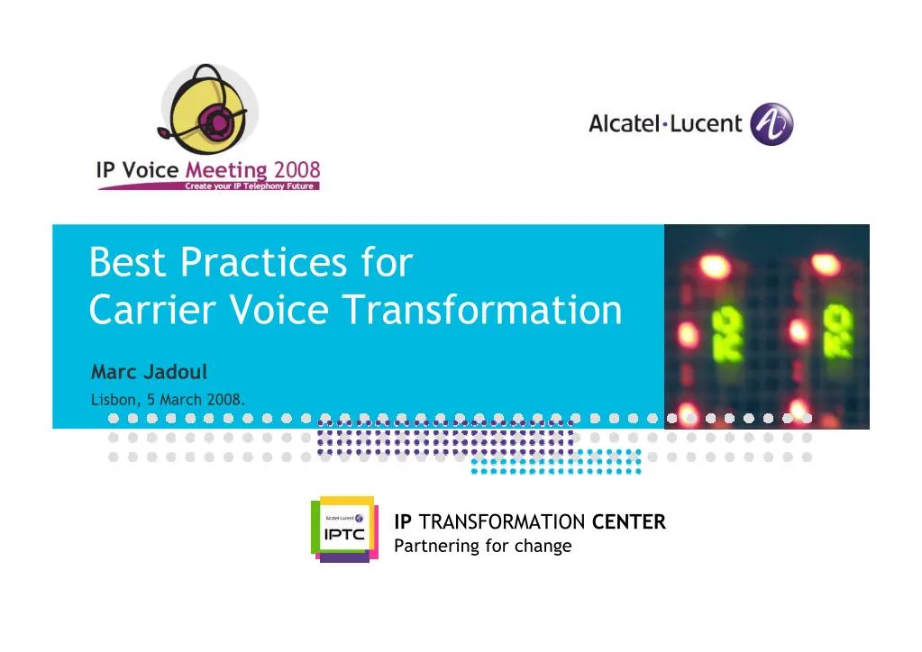 best practices for carrier voice transformation