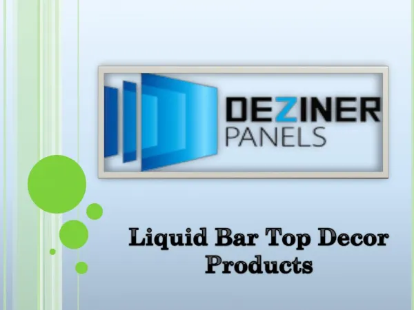 Liquid Bar Top Decor Products