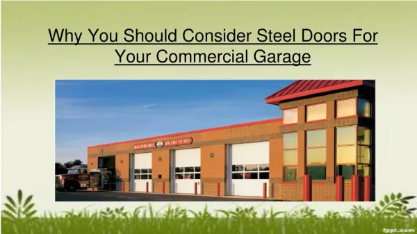 5 Habits To Choose Best Commercial Garage Doors