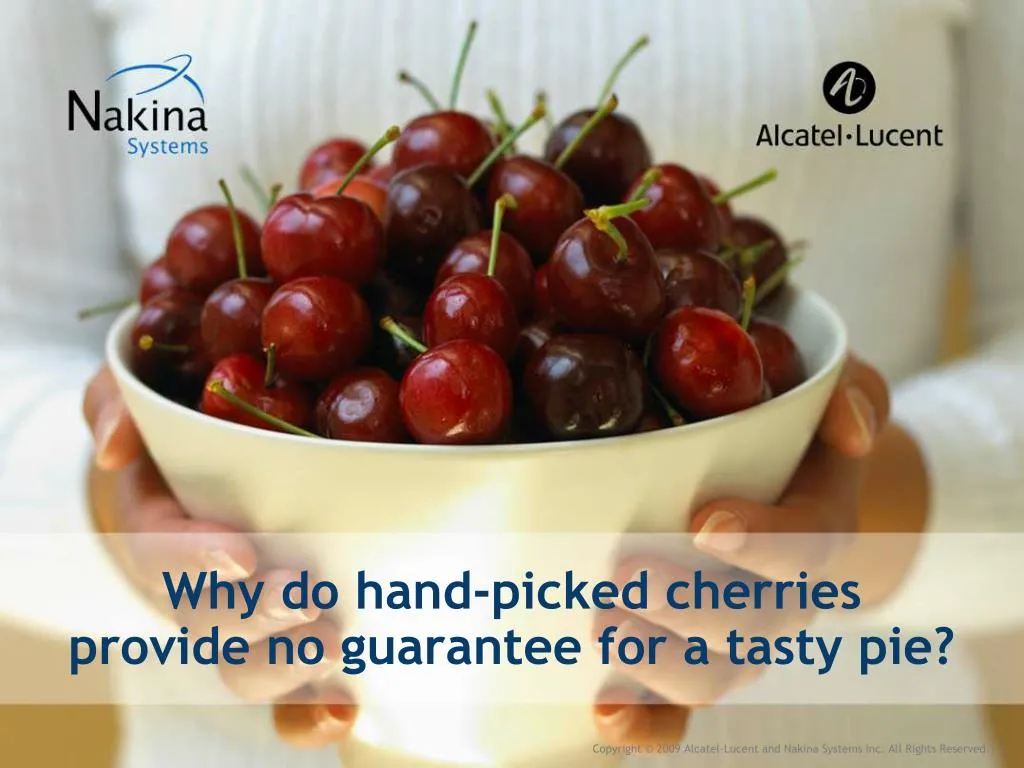 why do hand picked cherries provide no guarantee