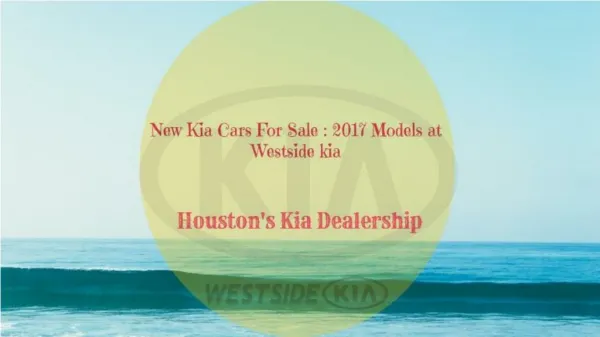 New Kia Car For Sale 2017 models at westsidekia
