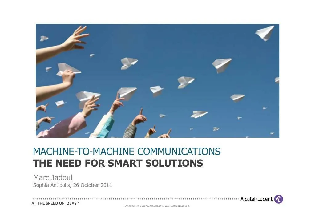 machine to machine solutions 2011